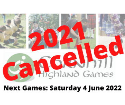 Cornhill Highland Games 2021 Cancelled